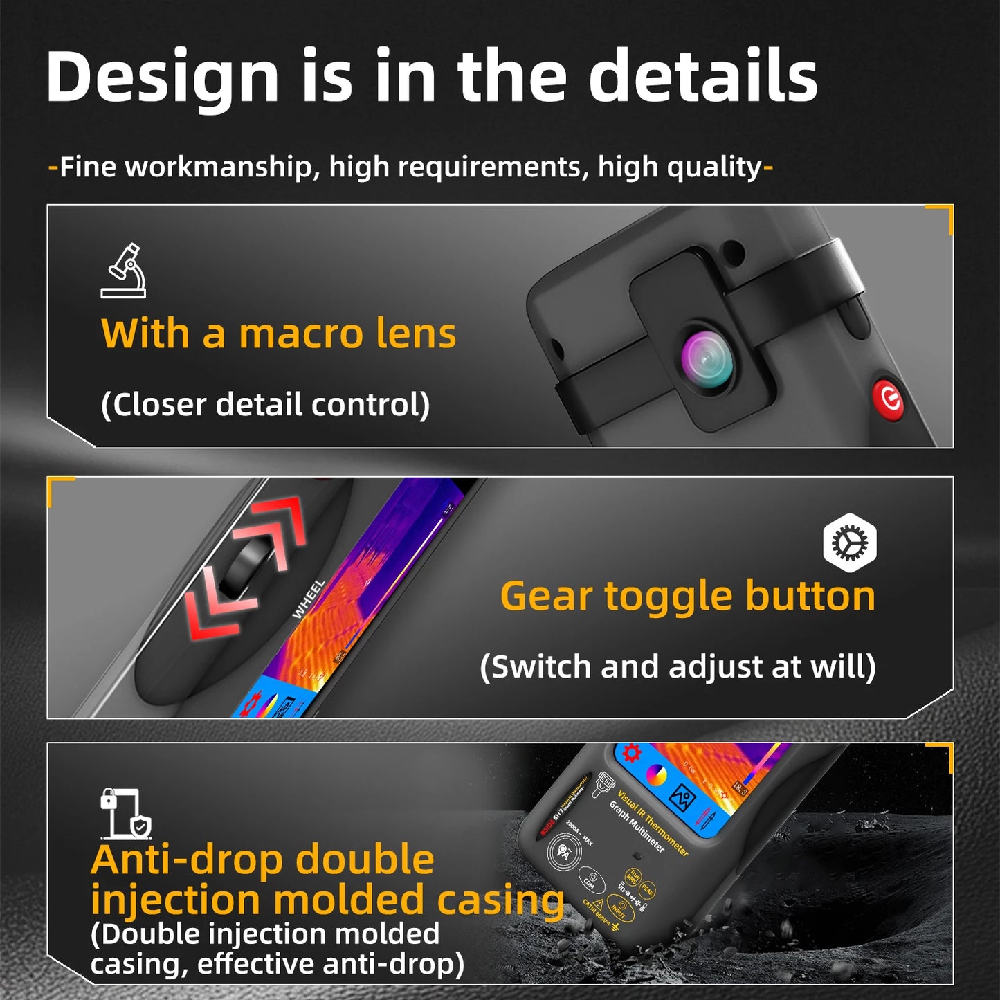 Compact Thermal Imaging Multimeter for Electricians