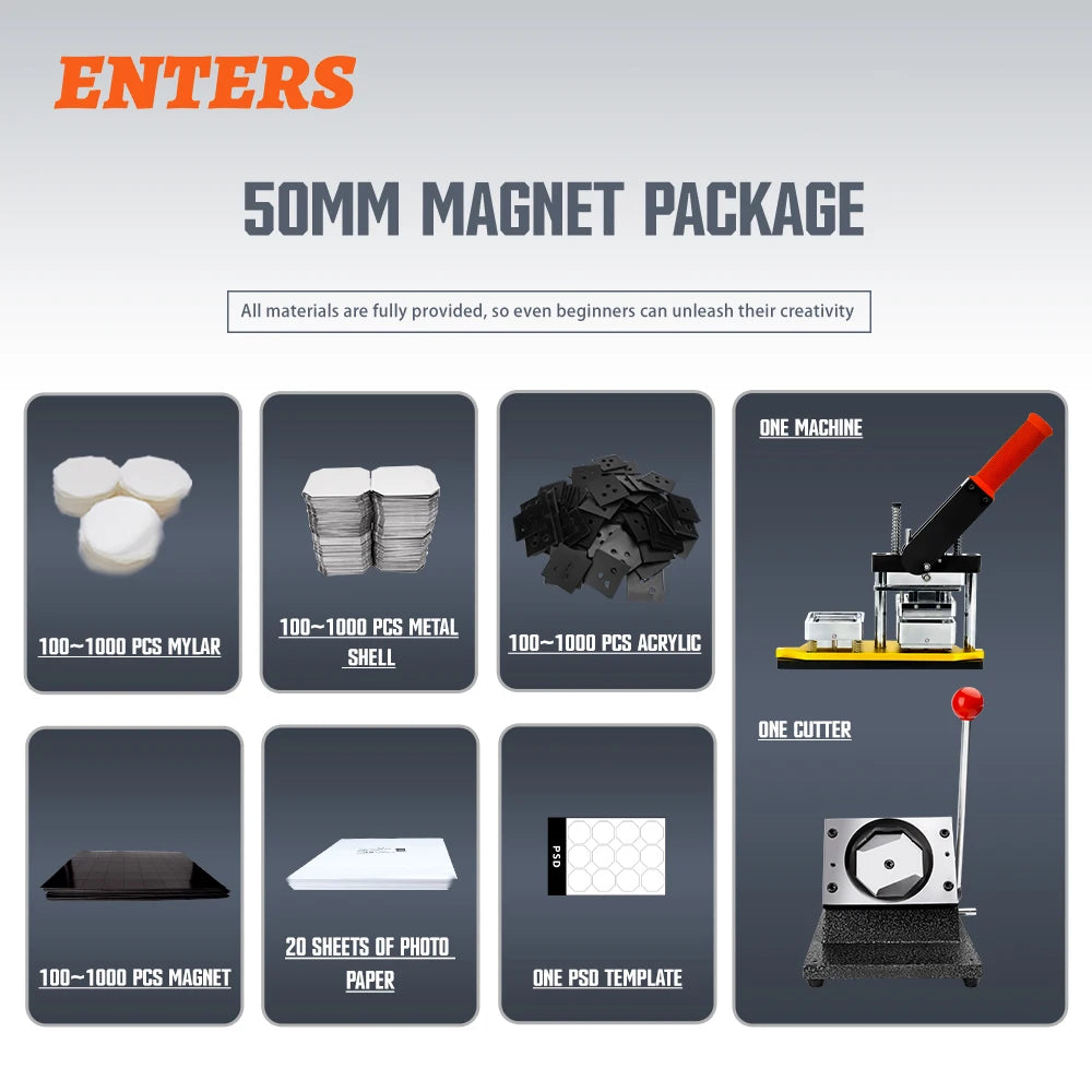 50×50mm DIY Magnetic Paper Cutter Set for Home