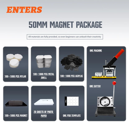 50×50mm DIY Magnetic Paper Cutter Set for Home