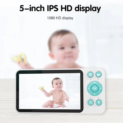 Smart WiFi Baby Monitor 1080P PTZ with 5-Inch Screen