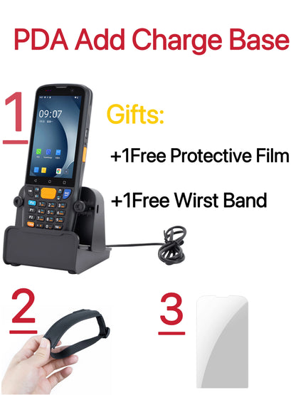 Rugged Android 11 PDA with Charging Base and Scanner