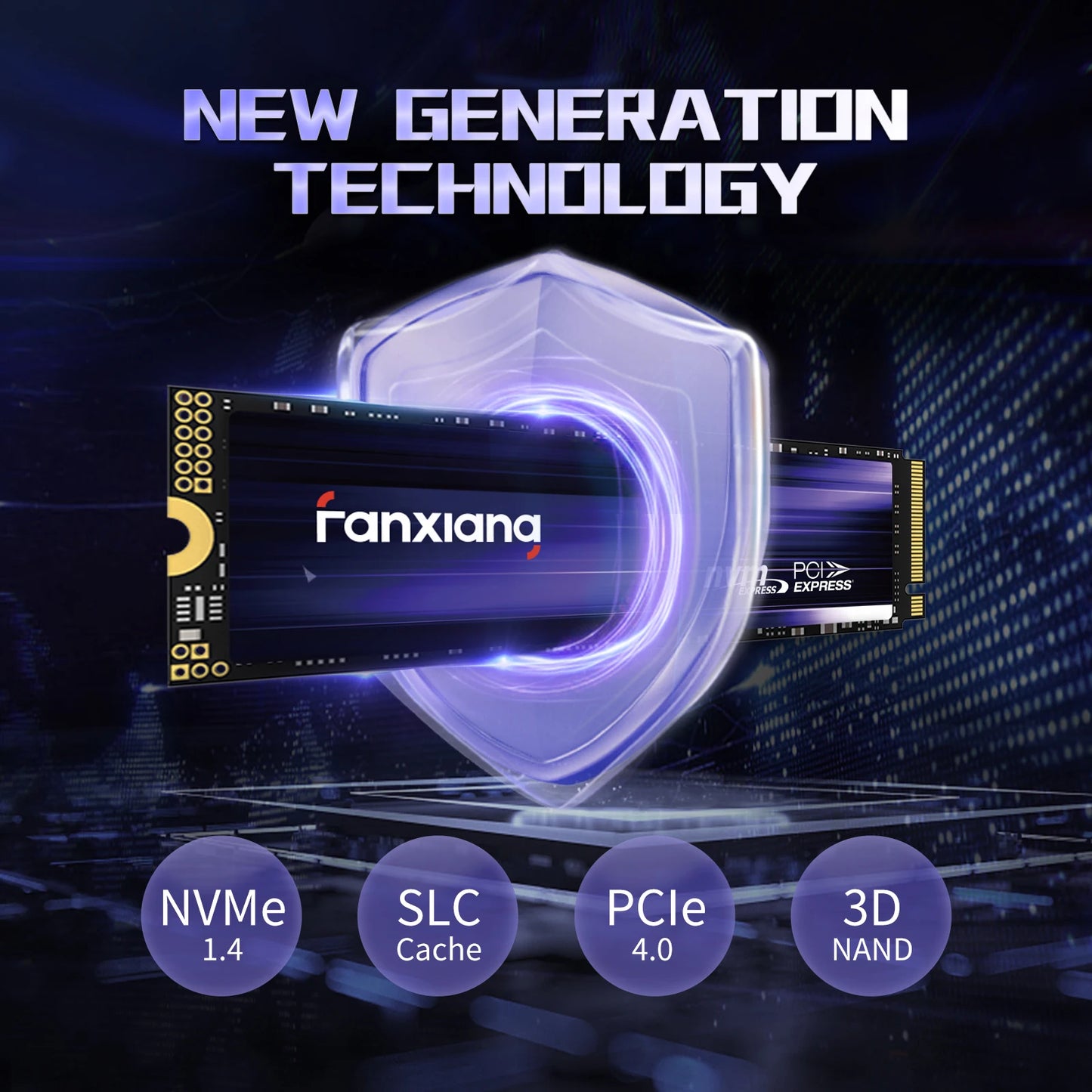 2TB High-Speed M.2 SSD 7300MB/s for PS5 & PC