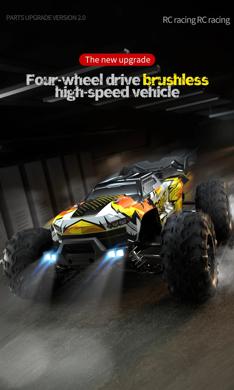 Remote Control Truck 70KMH LED High Speed 4x4