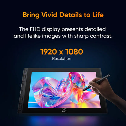 12 Inch Graphic Drawing Tablet Display with Stylus & Stand
