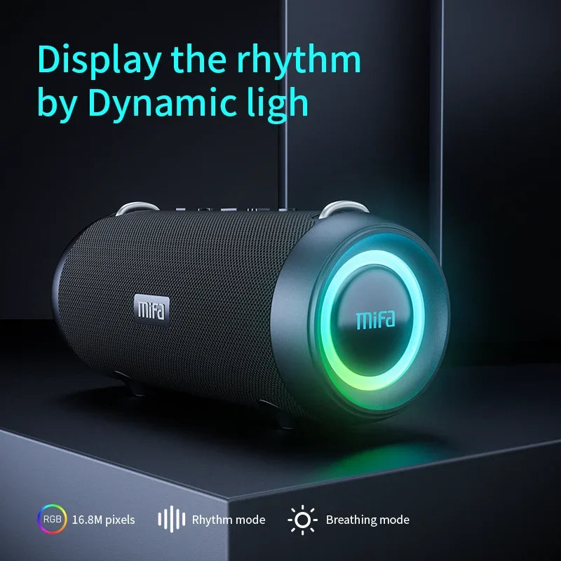 Waterproof 60W Wireless Speaker with Powerful Bass for Camping