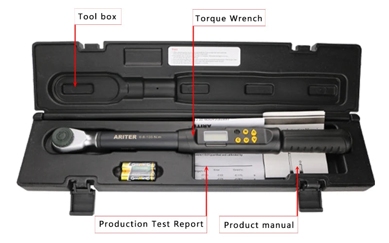 Professional 3/8 Inch Digital Torque Wrench 3–60Nm for Car Bicycle ...