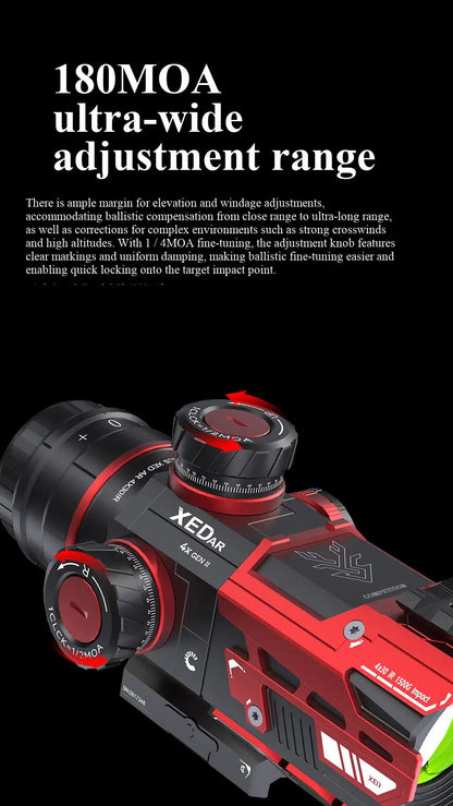 4-Fold Outdoor Telescope with HD Light