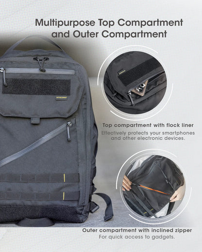 23L Waterproof Commuter Backpack for Laptop & Travel