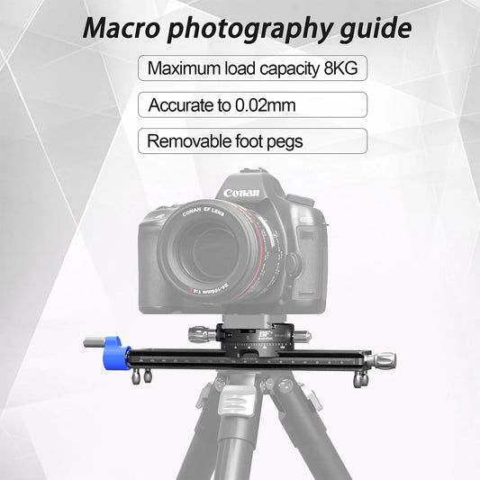 Portable SLR Camera Slider Rail Quick Mount Tripod Plate