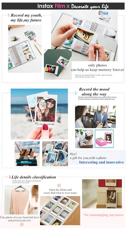 Mini Instant Camera Film 80 Sheets White Border