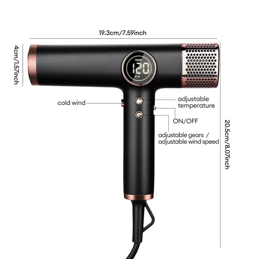 Professional 5 in 1 Hair Dryer Brushless Ionic Styler 1800W