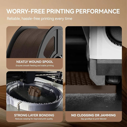 Maple Wood PLA 3D Printing Filament 1.75mm