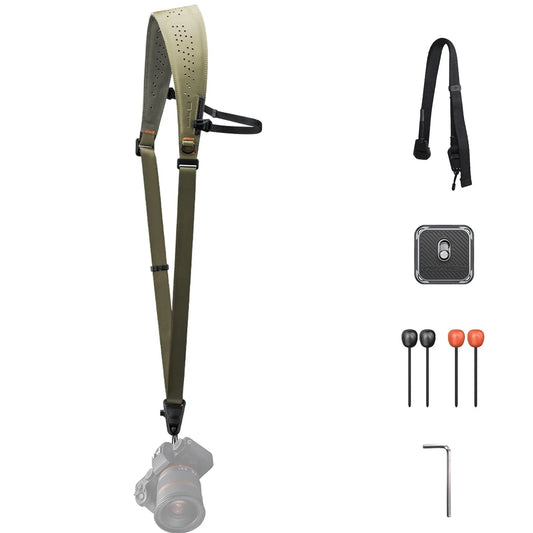 Green Heavy Duty Camera Strap Pro Quick Release
