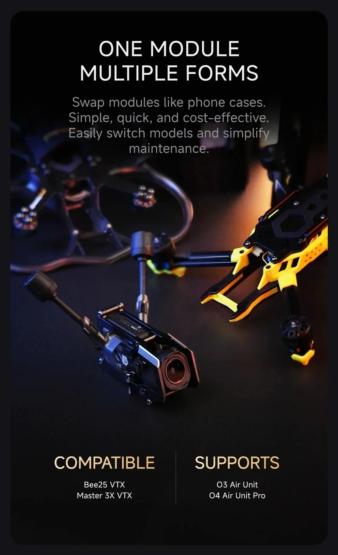 Modular FPV Drone PNP Custom Build Ready