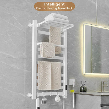 58cm Black Smart Electric Towel Rail for Bathroom