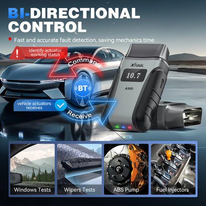 Wireless OBD2 Car Diagnostic Scanner with Bi-Directional Control