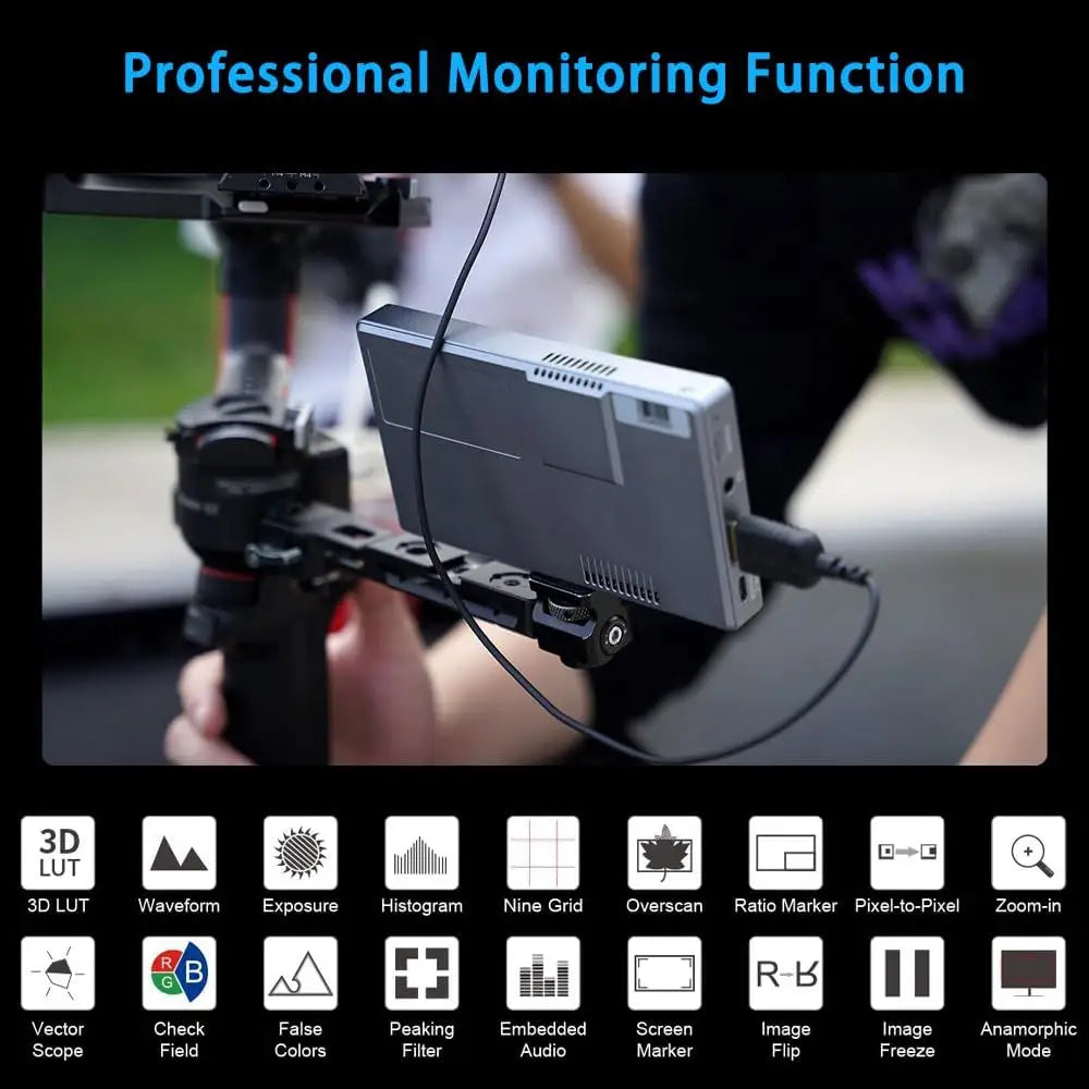 6 Inch 4K Touchscreen Field Monitor 1200nit HDR