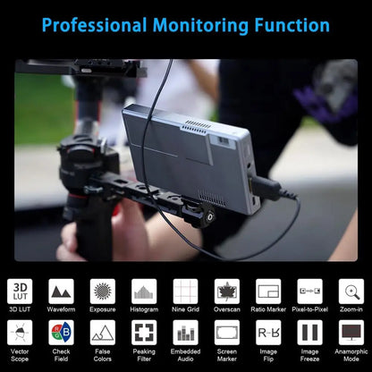 6 Inch 4K Touchscreen Field Monitor 1200nit HDR