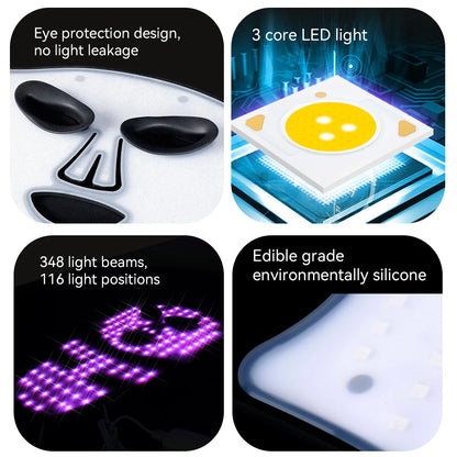 2 in 1 White LED Mask for Face and Neck