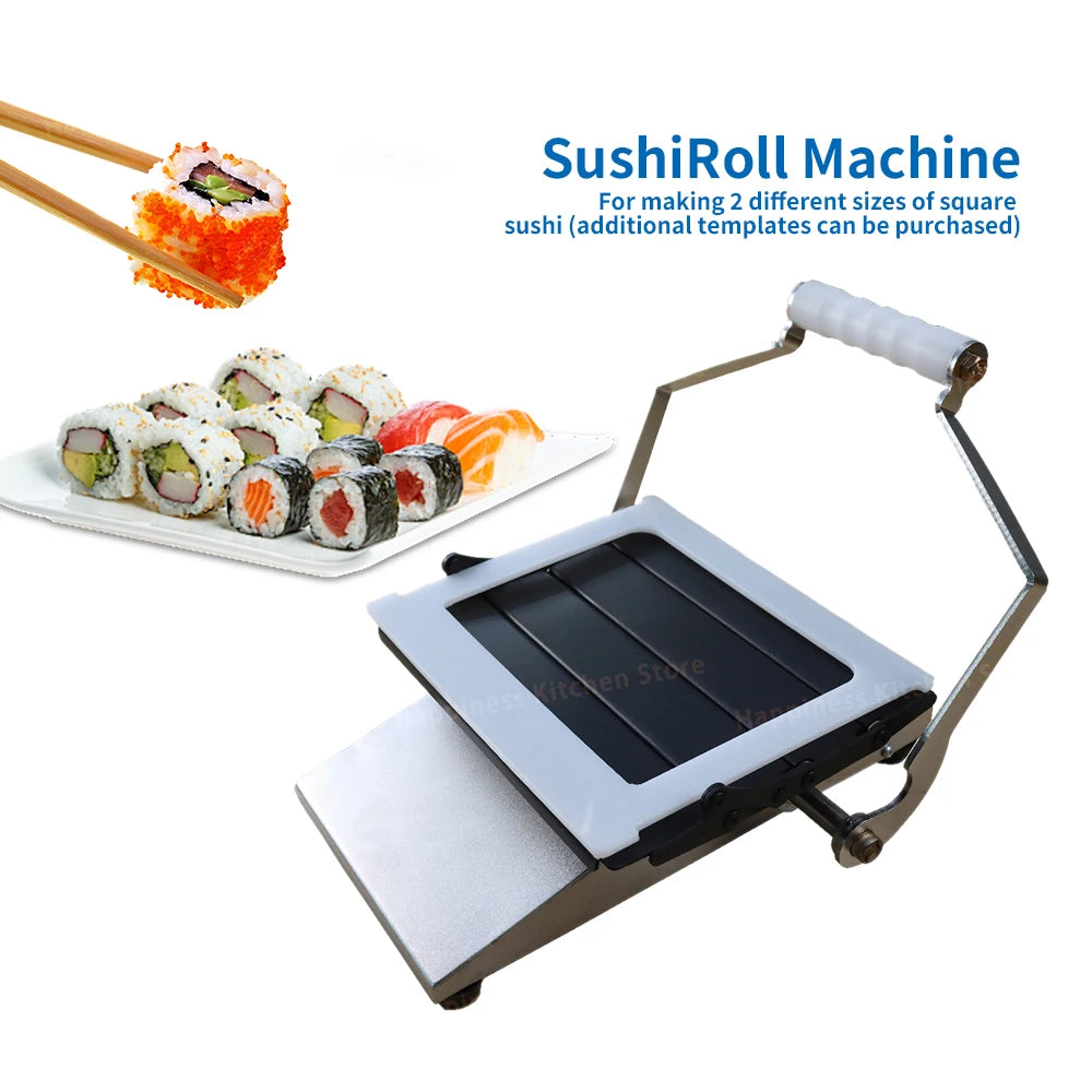 Commercial Manual Sushi Roll Maker with Square Moulds