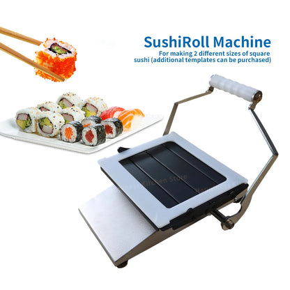Commercial Manual Sushi Roll Maker with Square Moulds