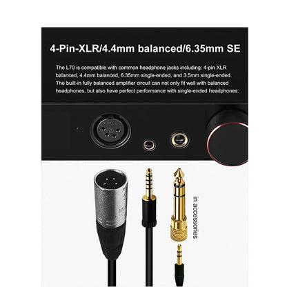High Fidelity NFCA Headphone Amplifier with XLR and Remote Silver