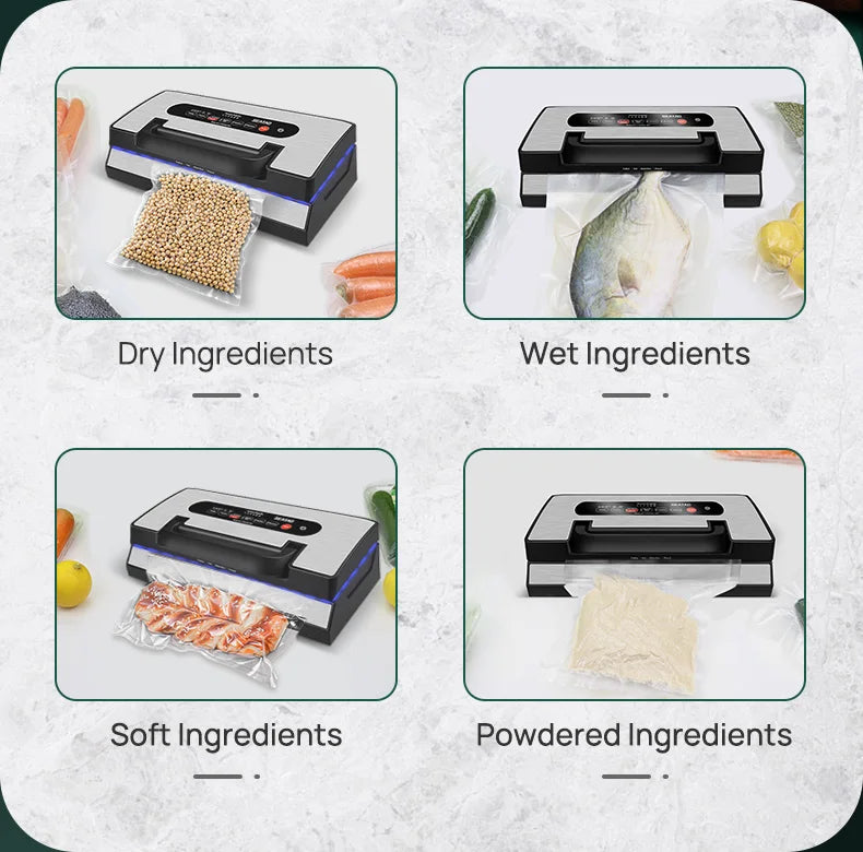 Automatic Vacuum Sealer Machine with Built-in Cutter & Storage