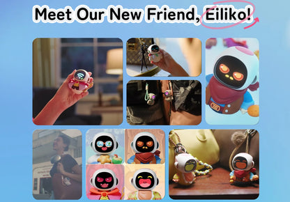Pink AI Charm Robot Pendant Toy for Kids