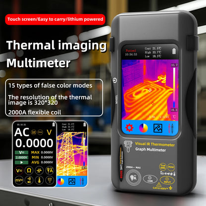 Compact Thermal Imaging Multimeter for Electricians