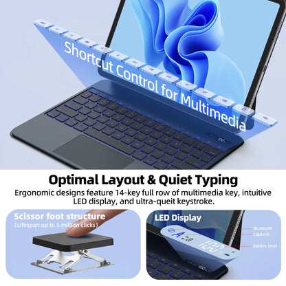 Lightweight Magic Keyboard Case for iPad 10th Gen