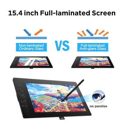 15.4 Inch Drawing Tablet Monitor with 16K Pressure