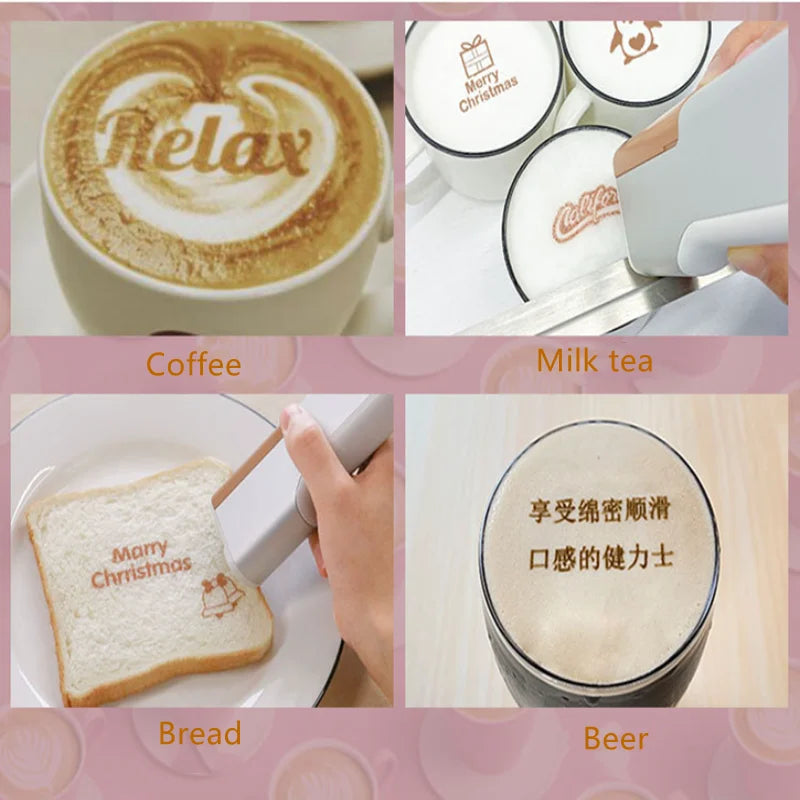 Portable Food Printer Pen Brown Ink Set