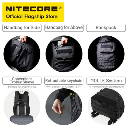 23L Everyday Commuter Backpack Durable 500D Laptop 15.6"