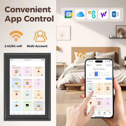 10.1 Inch Smart Digital Family Calendar Touchscreen Display