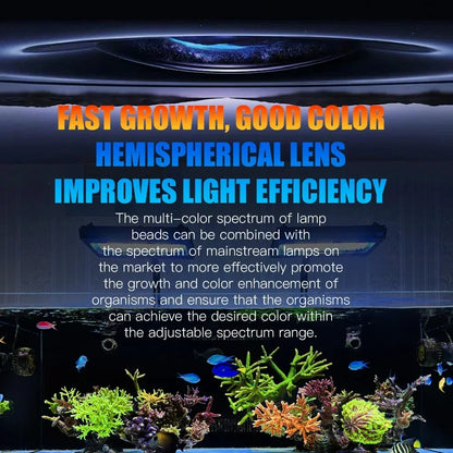 Marine LED Aquarium Light 240W Blue with Smart Features