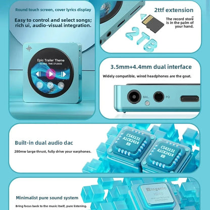 Portable Hi-Fi Disc Music Player with Bluetooth 5.4