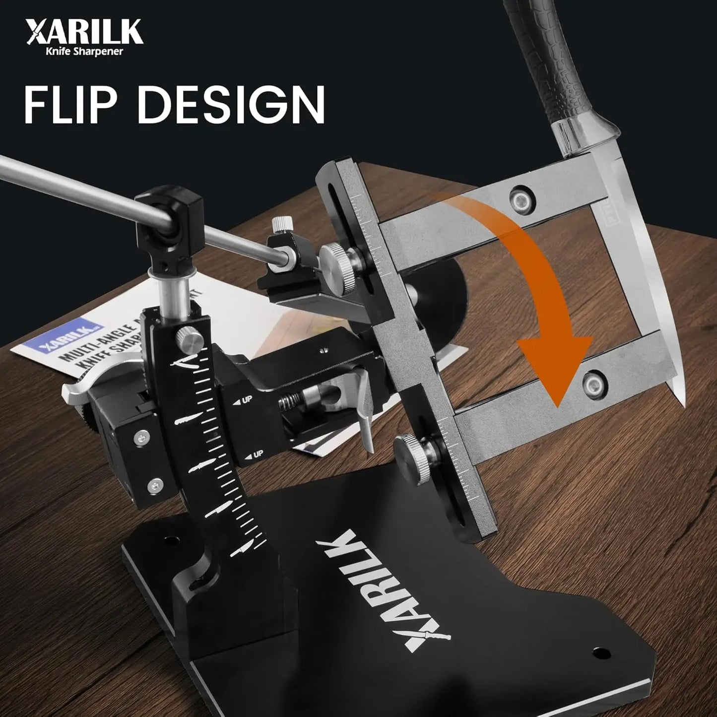 Professional Aluminium Knife Sharpening System with 3 Diamond Plates