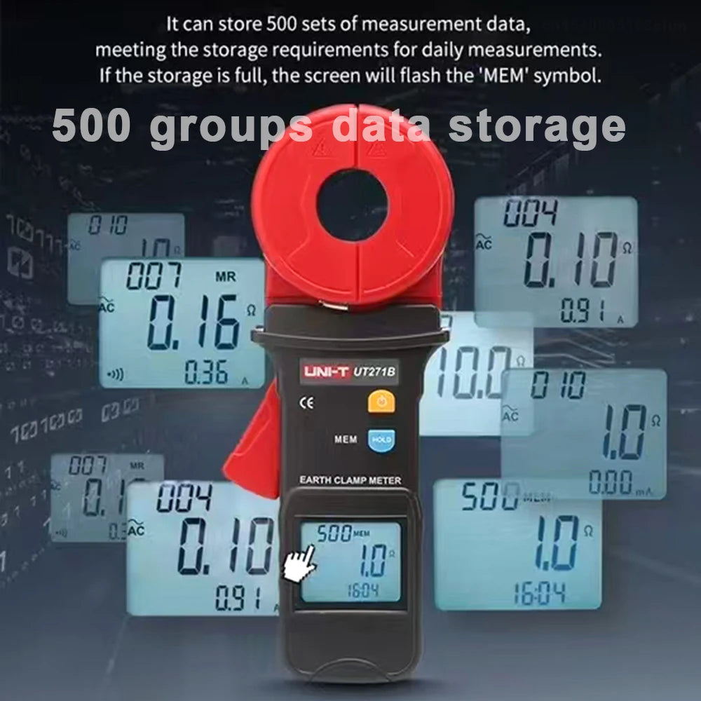 Digital Clamp Earth Resistance Tester UT271B
