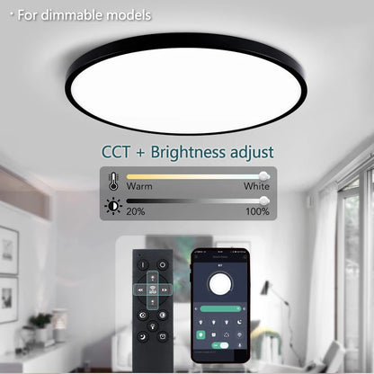 White 50cm Smart Dimmable LED Ceiling Light Fixture