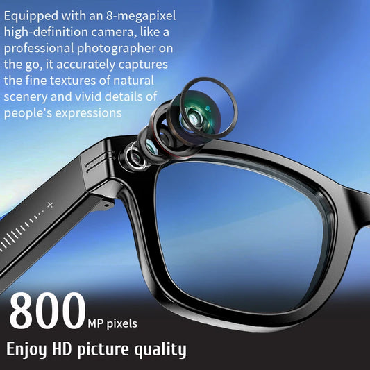 Rechargeable Smart Sunglasses with UV Protection and Photochromic Lenses