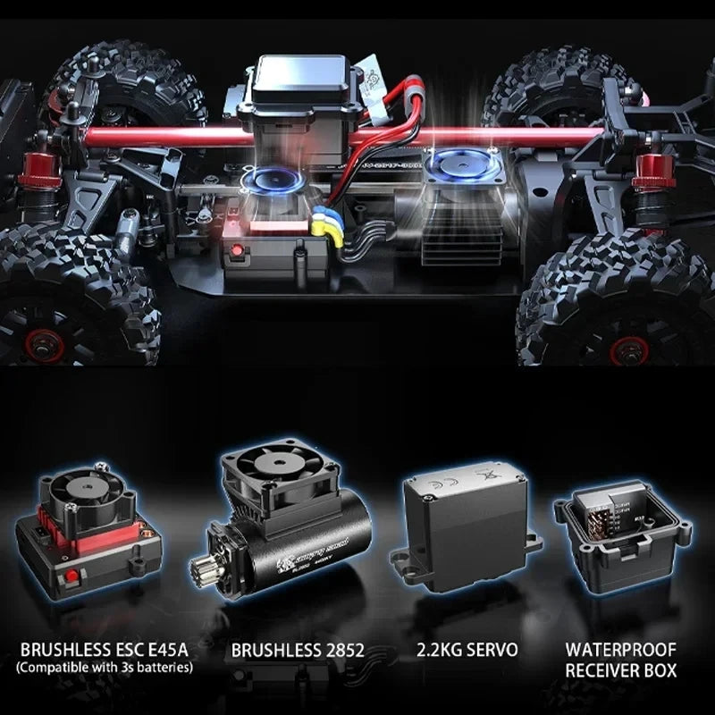 High Speed 75km/h Brushless 4WD Off-Road RC Truck