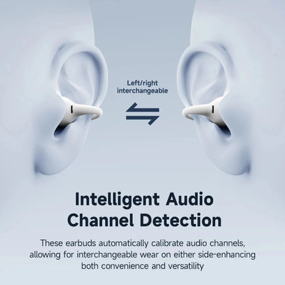 Black Open-Ear Earphones with Multipoint & Long Battery
