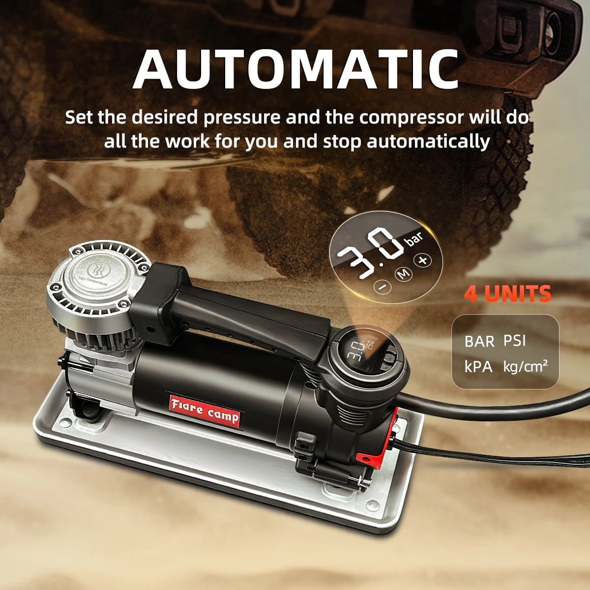 Heavy Duty 12V Portable Air Compressor Pump 120PSI