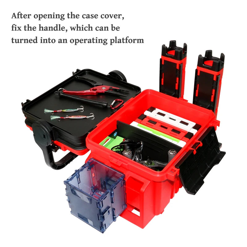 Sea Fishing Organizer Box with Compartments and Lid