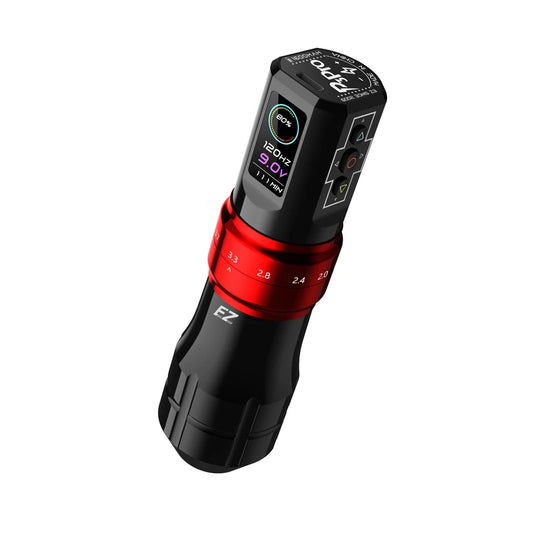 Wireless Rechargeable Tattoo Pen Kit 50pcs Gloss Red