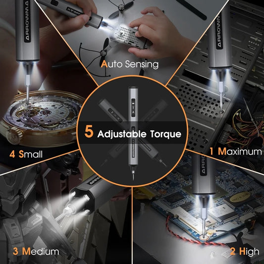SES Pro Plus Black Precision Screwdriver with Sensory Control