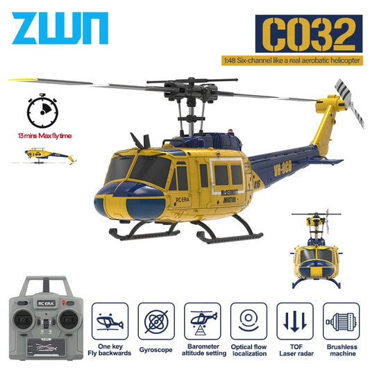 C032 1B Yellow RC Helicopter with Optical Flow Control