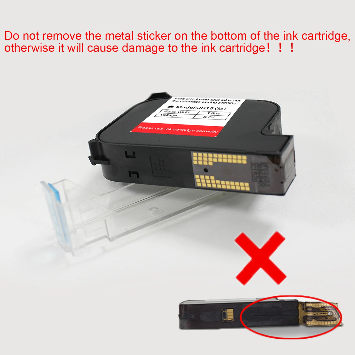 12.7mm Fast-Dry Black Ink Cartridges for Handheld Printer
