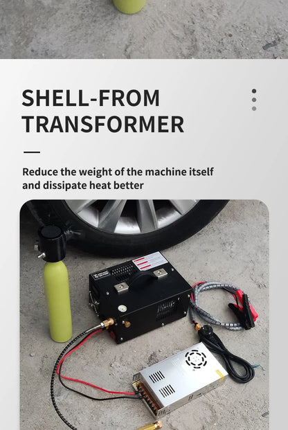 Portable 30MPa Airgun Inflator with 110/220V Transformer
