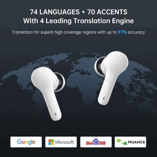 Smart Translator Earbuds Real-Time Voice 144 Languages